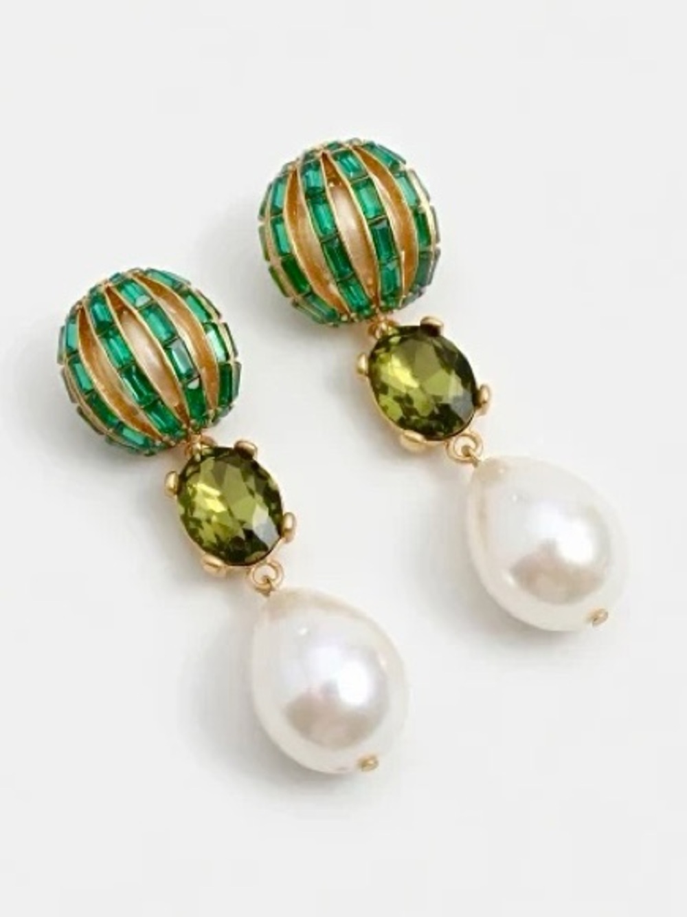 Oscar de la Renta Pearl Orb Dangle Earrings